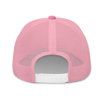 "Contrasting logo" Pink trucker hat - TheContrastClothing