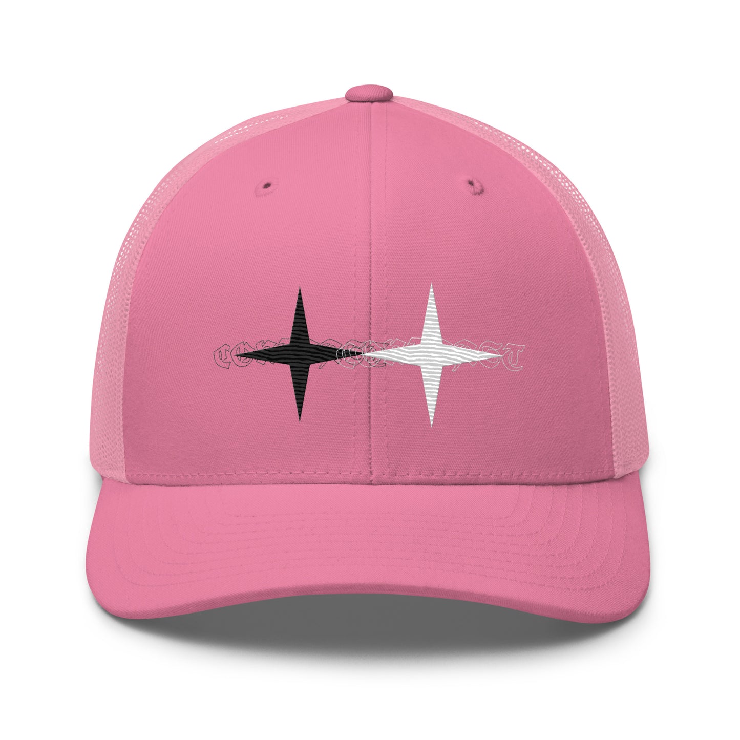 "Contrasting logo" Pink trucker hat - TheContrastClothing